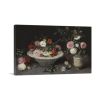 Still Life Of Roses And Other Flowers In a Bowl And a Vase