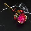 2Pcs Realistic 24K Golden Foil Rose Gold