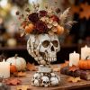 Skull Planter, Gothic Planters for Halloween Decorations Indoor/Outdoor Plants, Goth Flower Pots, Plant Pots, Skull Flower Pot, Plant Pot
