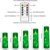 Flameless LED Candles with Timer 5 Pc Flickering Flameless Candles for Romantic Ambiance and Home Decoration Stable Acrylic Shell