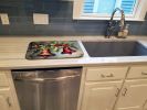 Christmas Bells Dish Drying Mat Absorbent Dish Drying Mat Pad for Kitchen Counter Dish Drainer Mat for Countertop, 14 x 21", Multicolor
