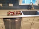 Christmas Bows & Ribbons Dish Drying Mat Absorbent Dish Drying Mat Pad for Kitchen Counter Dish Drainer Mat for Countertop, 14 x 21", Multicolor