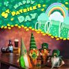 St.Patrick's Day Gnome Plush Elf Decorations - 4PCS Handmade Green Irish Gnome Scandinavian Tomte Leprechaun for Home Decor/Table Ornament