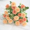 2 pcs Artificial Flowers; Fake Hydrangeas; Wedding Routes Silk Flowers Vase For Home Furnishings Hotel Decorations Valentine's Day Gifts Mother's Day