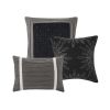 7 PC Pieced Faux Suede Comforter Set Queen