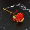 2Pcs Realistic 24K Golden Foil Rose Gold