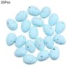 20pcs Foam Easter Eggs; Happy Easter Decorations; Painted Bird Pigeon Eggs; DIY Craft; Kids Gift; Home Decor; Easter Party Supplies