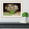 Vase with Zinnias and Other Flowers by Van Gogh Framed Print