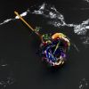 2Pcs Realistic 24K Golden Foil Rose Gold
