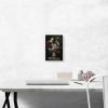 Still Life Irises Peonies Narcissi Tulip Flowers Blue White Porcelain Vase