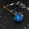 2Pcs Realistic 24K Golden Foil Rose Gold