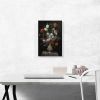 Still Life Irises Peonies Narcissi Tulip Flowers Blue White Porcelain Vase