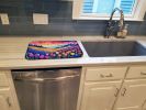 Dish Drying Mat Absorbent Dish Drying Mat Pad for Kitchen Counter Dish Drainer Mat for Countertop, 14 x 21", Multicolor