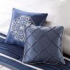 7 Piece Comforter Set Navy Queen