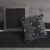 7 PC Pieced Faux Suede Comforter Set Queen