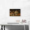 Still Life With Fruits Porcelain Bowls Vase Of Flowers Two Squirrels Eating Nuts