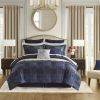 4 PCS Comforter Set Navy