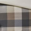 7 Piece Herringbone Comforter Set Queen