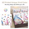 Christmas Fitted Sheet Set Xmas Snowman Bed Sheets for Kids Teen Girls Winter Snowflakes Christmas Decor Bedding Set 1 Fitted Sheet & 2 Pillowcase